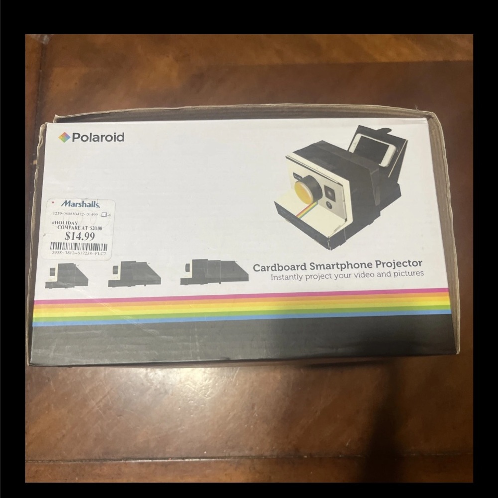 Polaroid Retro cardboard Smartphone Projector